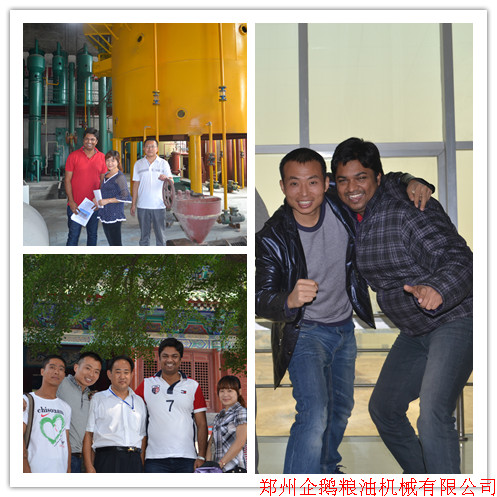 印度客戶(hù)參觀鄭州企鵝油脂浸出設(shè)備(圖1) 浸出設(shè)備